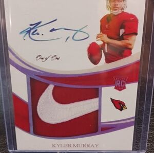 2019 Panini Immaculate Kyler Murray Autographed Novelty Card.